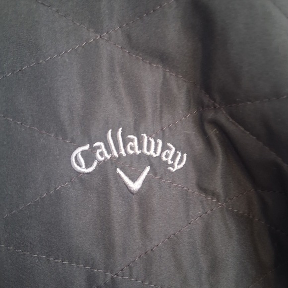 Callaway Mens XLarge Golf Jacket Quilted Full Zip Gray Athletic Lightweight - Picture 4 of 8